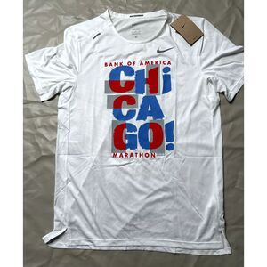 Nike Men small Chicago Marathon 2023 Rise 365 Running Shirt top FD2689-100 BOA